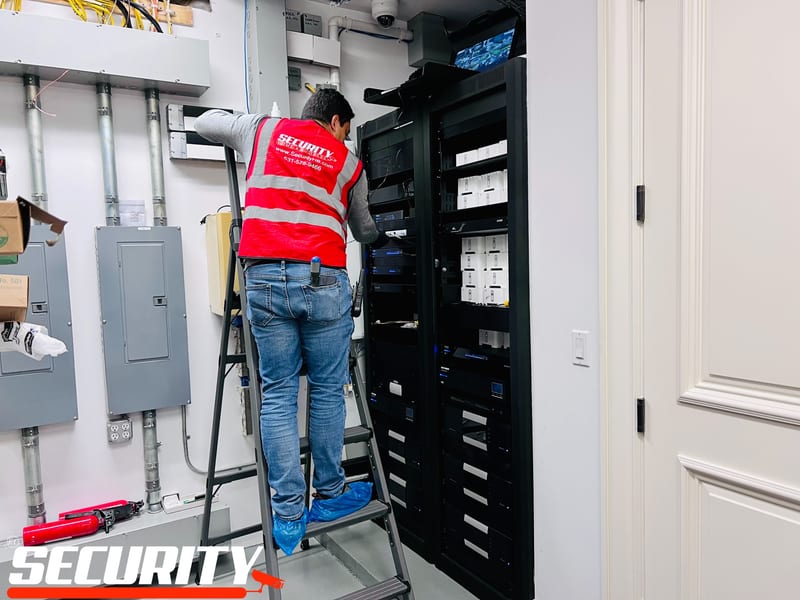 ET Security professional network installation team on-site